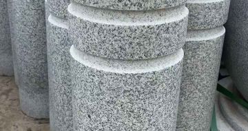 株洲 芝麻白花岗岩挡车柱、隔离柱多少钱