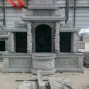 株洲 芝麻灰高档墓碑，土墓，可定制