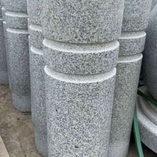 株洲 芝麻白花岗岩挡车柱、隔离柱多少钱