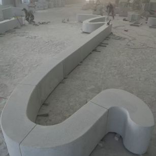 株洲 花岗岩整石坐凳拼装