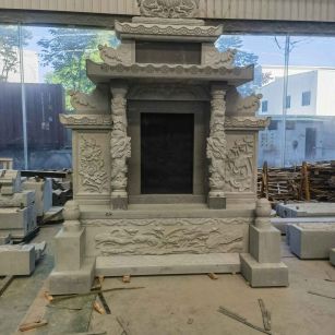 株洲 芝麻灰高档墓碑、土墓，一套也支持定做