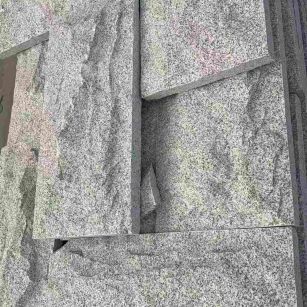 株洲 芝麻白自然面花岗岩成品板