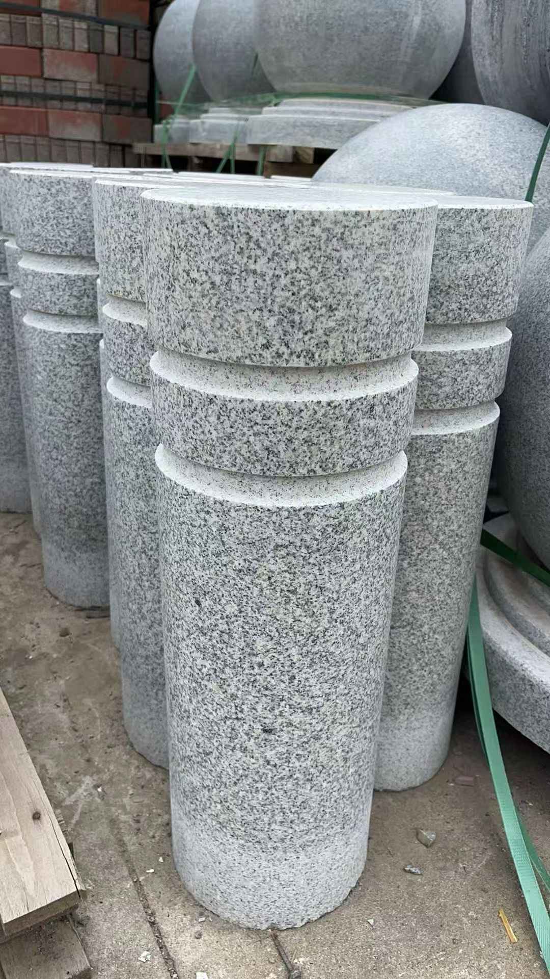 株洲 芝麻白花岗岩挡车柱、隔离柱多少钱