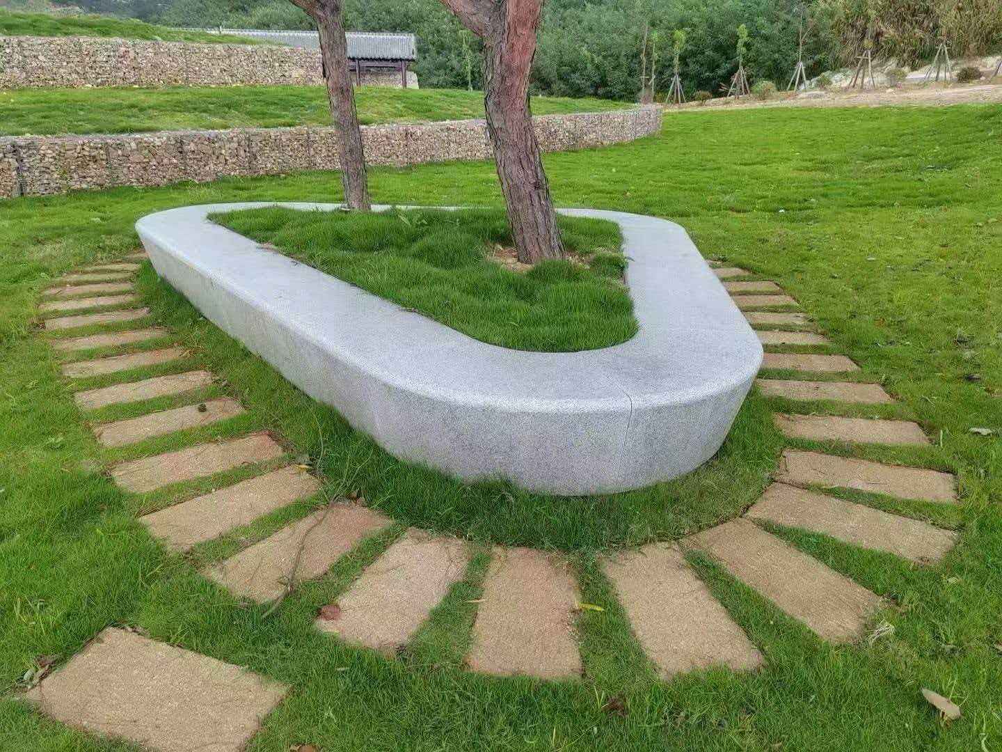 株洲 芝麻白光面整石坐凳