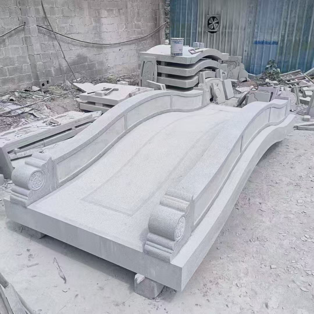 株洲 芝麻灰花岗岩园林景观 小石桥