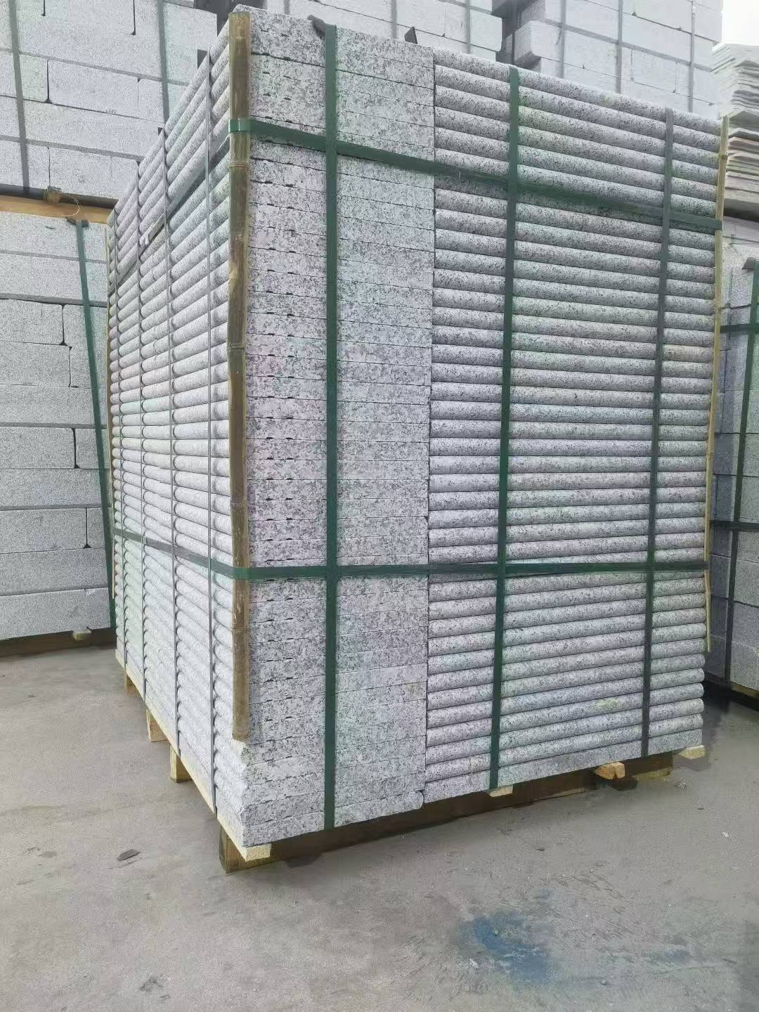 株洲 芙蓉白3公分厚磨圆边、拉槽，楼梯踏步